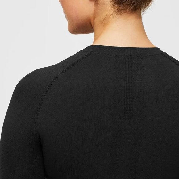 Figs Salta Seamless Longsleeve Underscrub in Black, Size X-Small - Picture 3 of 9